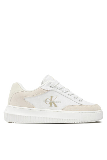 Calvin Klein Jeans Сникърси Chunky Cupsole Lace Skater Btw YW0YW01452 Бял - Mera.bg