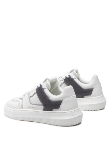 Calvin Klein Jeans Сникърси Chunky Cupsole Laceup Low Tpu M YW0YW00812 Бял - Mera.bg