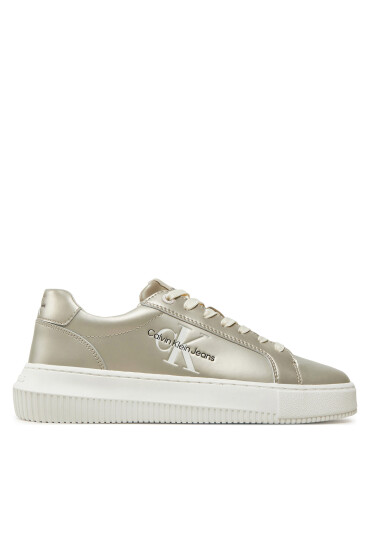 Calvin Klein Jeans Сникърси Chunky Cupsole Laceup Lth Ml Mtl YW0YW01517 Златист - Mera.bg
