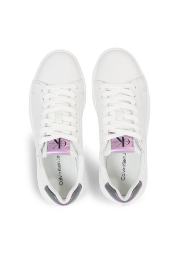 Calvin Klein Jeans Сникърси Chunky Cupsole Laceup Lth Wn YW0YW01202 Бял - Mera.bg