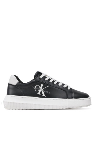 Calvin Klein Jeans Сникърси Chunky Cupsole Laceup Mon Lth Wn YW0YW00823 Черен - Mera.bg