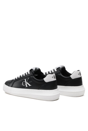 Calvin Klein Jeans Сникърси Chunky Cupsole Laceup Mon Lth Wn YW0YW00823 Черен - Mera.bg