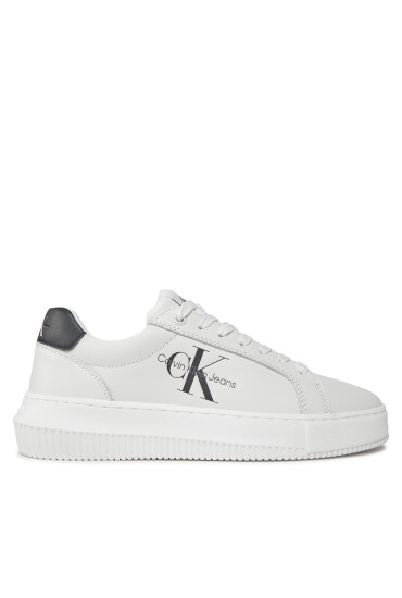 Calvin Klein Jeans Сникърси Chunky Cupsole Laceup Mon Lth Wn YW0YW00823 Бял - Mera.bg