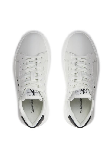 Calvin Klein Jeans Сникърси Chunky Cupsole Laceup Mon Lth Wn YW0YW00823 Бял - Mera.bg