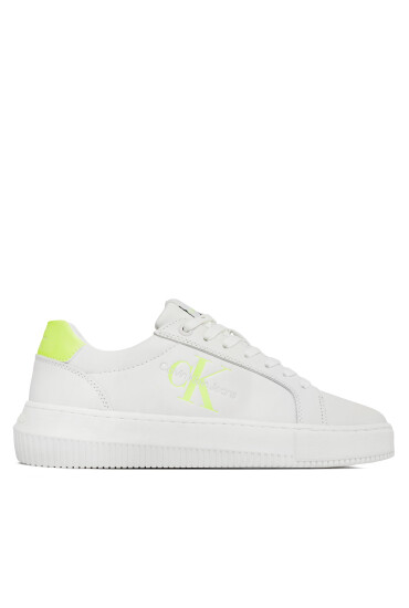 Calvin Klein Jeans Сникърси Chunky Cupsole Laceup Mon Lth Wn YW0YW00823 Бял - Mera.bg