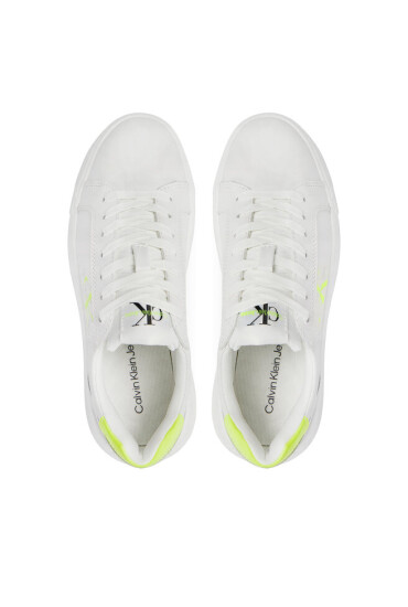 Calvin Klein Jeans Сникърси Chunky Cupsole Laceup Mon Lth Wn YW0YW00823 Бял - Mera.bg