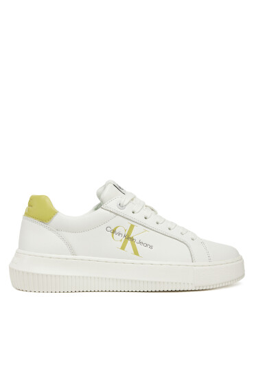 Calvin Klein Jeans Сникърси Chunky Cupsole Laceup Mon Lth YW0YW00823 Бял - Mera.bg