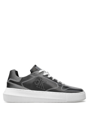 Calvin Klein Jeans Сникърси Chunky Cupsole Low Lace Mg Dc YW0YW01429 Сребрист - Mera.bg