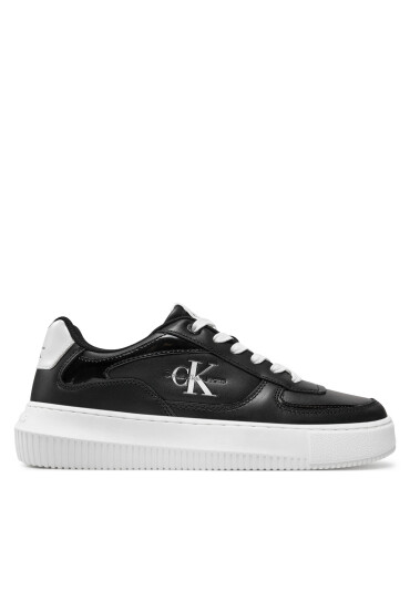 Calvin Klein Jeans Сникърси Chunky Cupsole Low Lth Ml Meta YW0YW01410 Черен - Mera.bg
