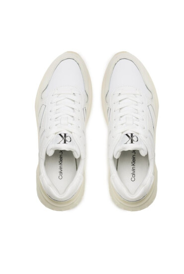 Calvin Klein Jeans Сникърси Chunky Run Low Laceup Dip Wn YW0YW01049 Бял - Mera.bg
