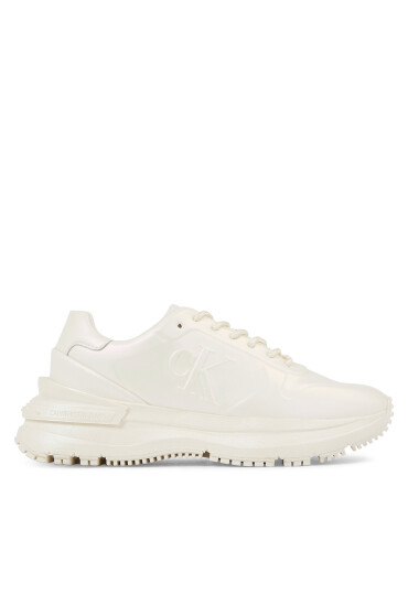 Calvin Klein Jeans Сникърси Chunky Runner Low Lace Mono Wn YW0YW01129 Бял - Mera.bg