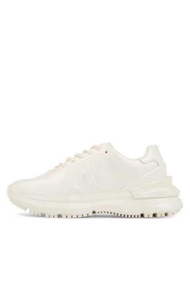 Calvin Klein Jeans Сникърси Chunky Runner Low Lace Mono Wn YW0YW01129 Бял - Mera.bg