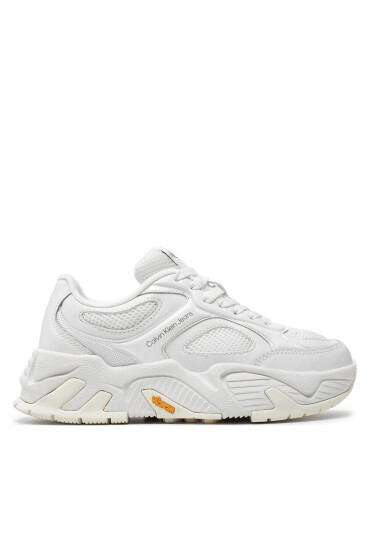 Calvin Klein Jeans Сникърси Chunky Runner Vibram Mix In Met YW0YW01427 Бял - Mera.bg