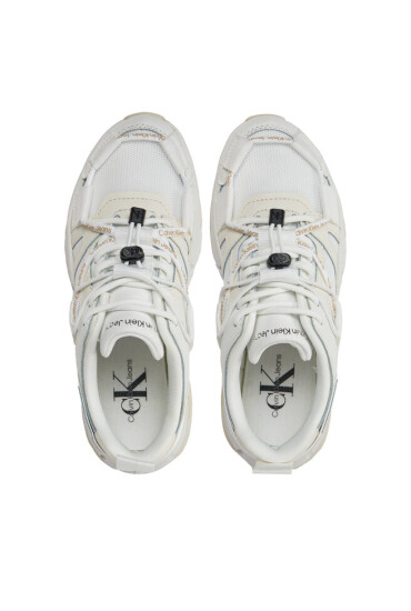 Calvin Klein Jeans Сникърси Chunky Runner Vibram Mix Ml Fad YW0YW01311 Бял - Mera.bg