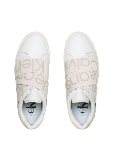 Calvin Klein Jeans Сникърси Classic Cupsole Elast Webbng YW0YW00911 Бял - Mera.bg