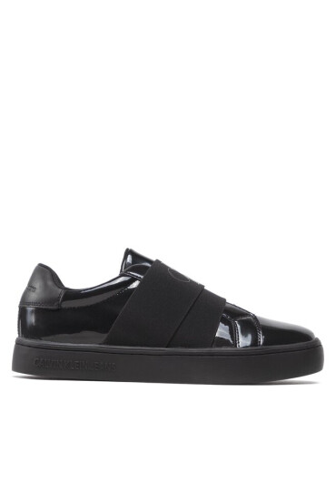 Calvin Klein Jeans Сникърси Classic Cupsole Elastic Glossy YW0YW00874 Черен - Mera.bg