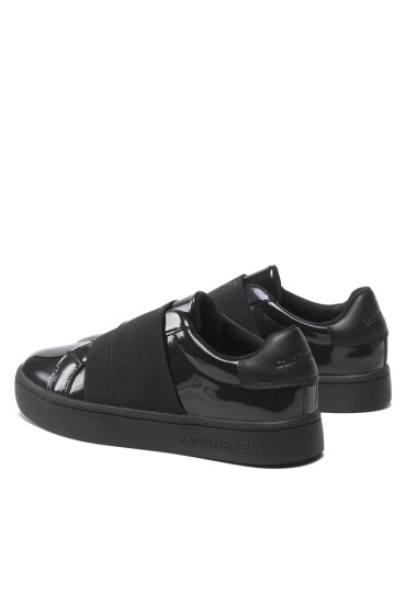 Calvin Klein Jeans Сникърси Classic Cupsole Elastic Glossy YW0YW00874 Черен - Mera.bg