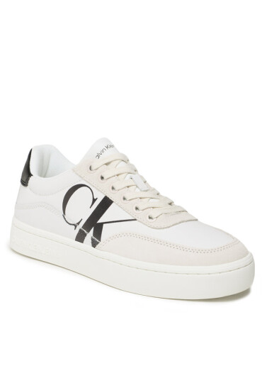 Calvin Klein Jeans Сникърси Classic Cupsole Laceup Mix Lth YW0YW01057 Бял - Mera.bg