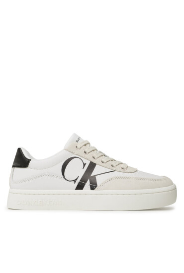 Calvin Klein Jeans Сникърси Classic Cupsole Laceup Mix Lth YW0YW01057 Бял - Mera.bg