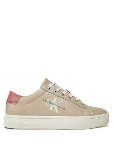 Calvin Klein Jeans Сникърси Classic Cupsole Laceup YW0YW01269 Екрю - Mera.bg