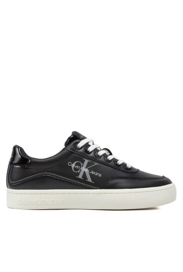 Calvin Klein Jeans Сникърси Classic Cupsole Low Lace Lth Ml YW0YW01527 Черен - Mera.bg