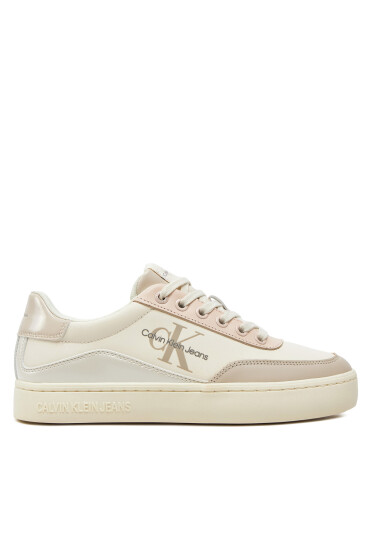 Calvin Klein Jeans Сникърси Classic Cupsole Low Lace Lth Ml YW0YW01527 Розов - Mera.bg