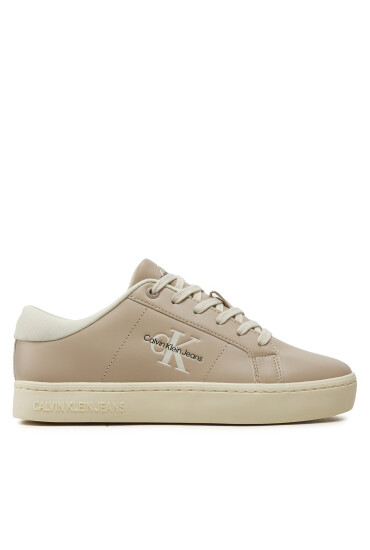 Calvin Klein Jeans Сникърси Classic Cupsole Lowlaceup Lth Wn YW0YW01444 Бежов - Mera.bg