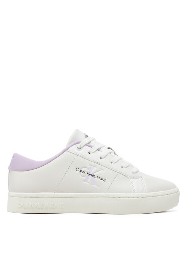 Calvin Klein Jeans Сникърси Classic Cupsole Lowlaceup Lth Wn YW0YW01444 Бял - Mera.bg