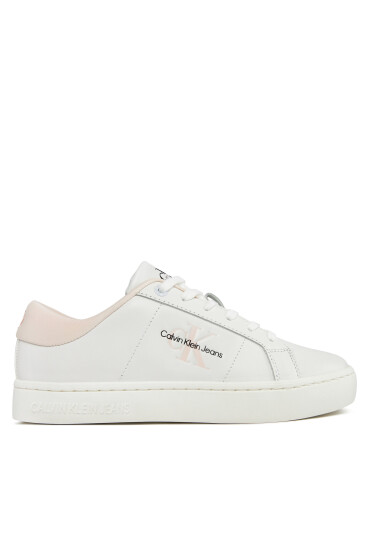 Calvin Klein Jeans Сникърси Classic Cupsole Lowlaceup Lth Wn YW0YW01444 Бял - Mera.bg