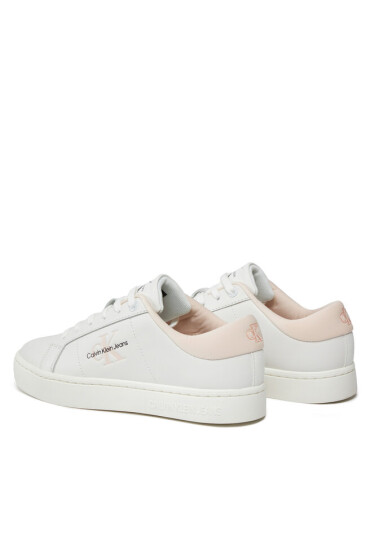 Calvin Klein Jeans Сникърси Classic Cupsole Lowlaceup Lth Wn YW0YW01444 Бял - Mera.bg