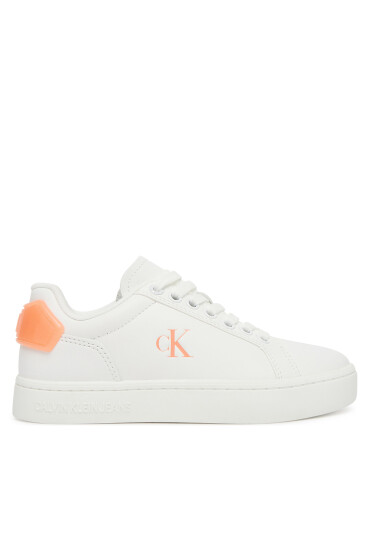 Calvin Klein Jeans Сникърси Classic Cupsole Ru Patch Lth Wn YW0YW01845 Бял - Mera.bg