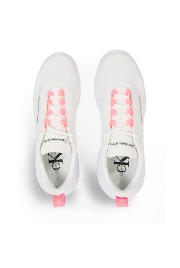 Calvin Klein Jeans Сникърси Eva Runner Laceup Mesh Wn YW0YW01215 Бял - Mera.bg