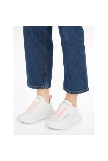 Calvin Klein Jeans Сникърси Eva Runner Laceup Mesh Wn YW0YW01215 Бял - Mera.bg