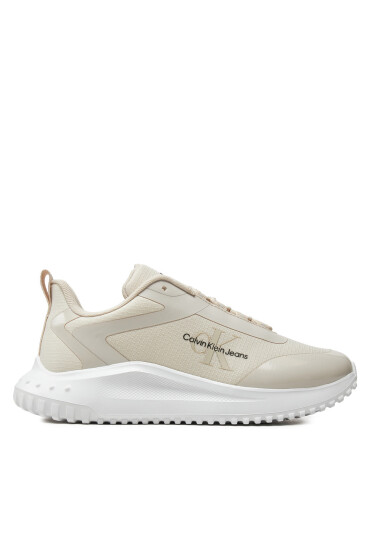 Calvin Klein Jeans Сникърси Eva Runner Low Lace Mix Ml Wn YW0YW01442 Бежов - Mera.bg