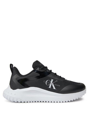 Calvin Klein Jeans Сникърси Eva Runner Low Lace Mix Ml Wn YW0YW01442 Черен - Mera.bg