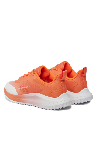 Calvin Klein Jeans Сникърси Eva Runner Low Lace Mix Sat Wn YW0YW01456 Бял - Mera.bg