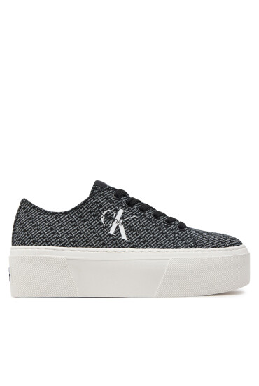 Calvin Klein Jeans Сникърси Flatform+ Cupsole Low Lace Cs Mr YW0YW01420 Черен - Mera.bg