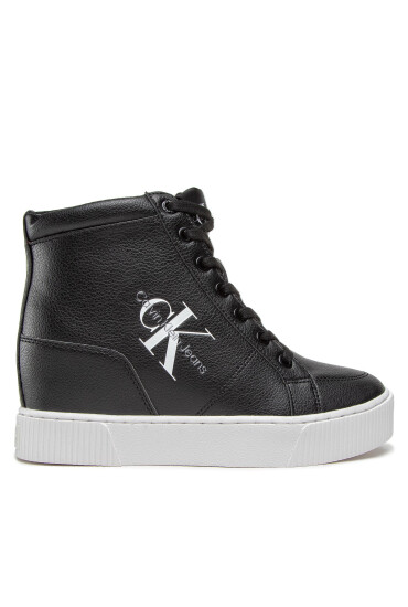 Calvin Klein Jeans Сникърси Hidden Wedge Cupsole Laceup YW0YW00771 Черен - Mera.bg