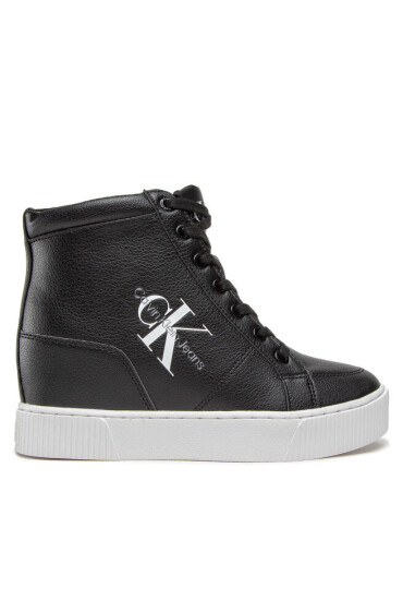 Calvin Klein Jeans Сникърси Hidden Wedge Cupsole Laceup YW0YW00771 Черен - Mera.bg