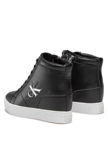 Calvin Klein Jeans Сникърси Hidden Wedge Cupsole Laceup YW0YW00771 Черен - Mera.bg