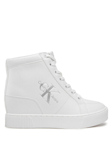 Calvin Klein Jeans Сникърси Hidden Wedge Cupsole Laceup YW0YW00771 Бял - Mera.bg