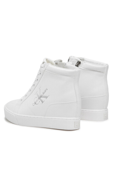 Calvin Klein Jeans Сникърси Hidden Wedge Cupsole Laceup YW0YW00771 Бял - Mera.bg