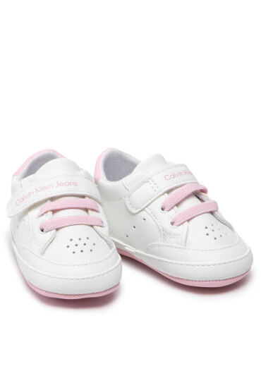 Calvin Klein Jeans Сникърси Lace-Up V0A4-80170-0193 White/Pink X134 - Mera.bg