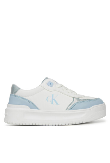 Calvin Klein Jeans Сникърси Low Cut Lace-Up V3A9-82020-1355 Бял - Mera.bg