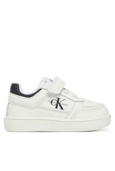 Calvin Klein Jeans Сникърси Low Cut Lace-Up/ Velcro Sneaker V1X9-82077-1355 M Бял - Mera.bg