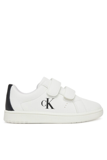 Calvin Klein Jeans Сникърси Low Cut Lace Velcro Sneaker V1X9-82080-1355 S Бял - Mera.bg