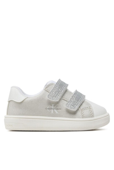 Calvin Klein Jeans Сникърси Low Cut Velcro Sneaker V1A9-80468-1459 M White/Grey/Silver Y383 - Mera.bg