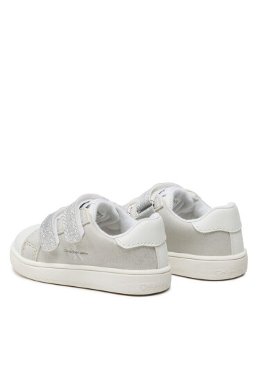 Calvin Klein Jeans Сникърси Low Cut Velcro Sneaker V1A9-80468-1459 M White/Grey/Silver Y383 - Mera.bg
