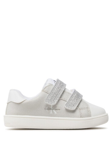 Calvin Klein Jeans Сникърси Low Cut Velcro Sneaker V1A9-80468-1459 S White/Grey/Silver Y383 - Mera.bg