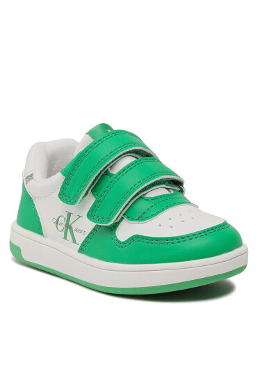 Calvin Klein Jeans Сникърси Low Cut Velcro Sneaker V1X9-80545-1355 Green/White X042 - Mera.bg